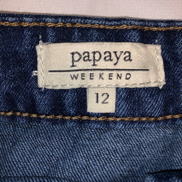Papaya Denim Skirt - Picture 5 of 8
